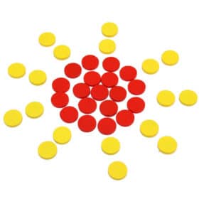 Plaques-rondes-multicolores-Montessori-soleil