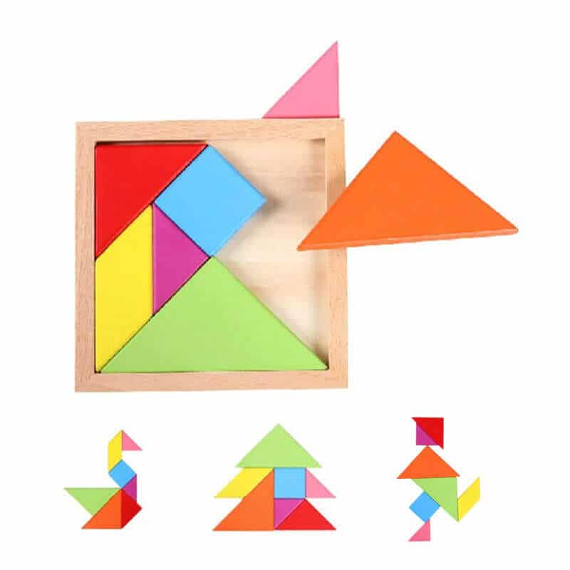 Puzzle Tangram Montessori - Nos SuperHéros