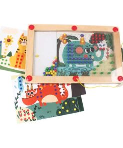 Tableau-de-dessin-magnétique-multi-scène-principal jouet en bois montessori