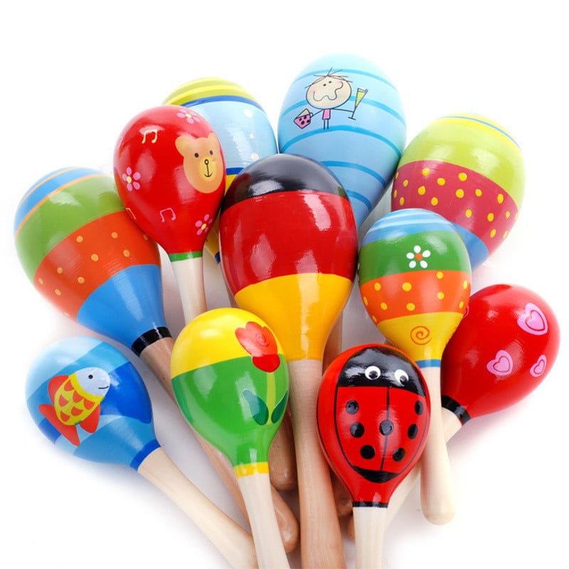 Maracas en bois - Instruments de bande rythmique multiculturelle