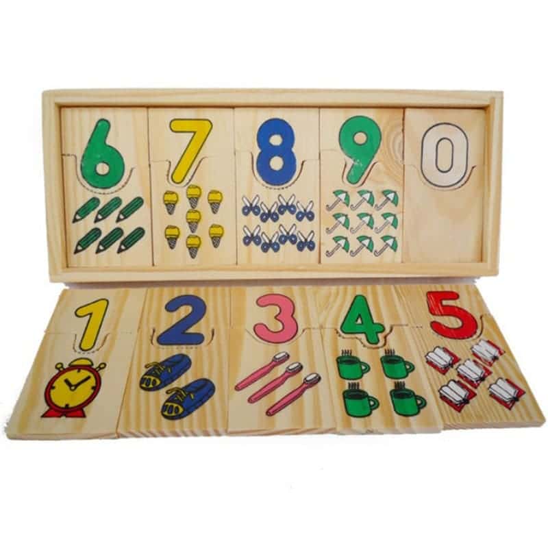 Puzzle Montessori en bois 2 ans