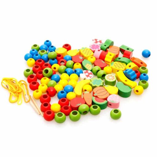 Puzzle-Hérrison-Perles-en-bois-Fruits-et-Légumes-les-perles