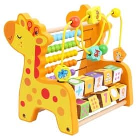 Abaque Montessori Multifonctions 3 en 1 girafe kit