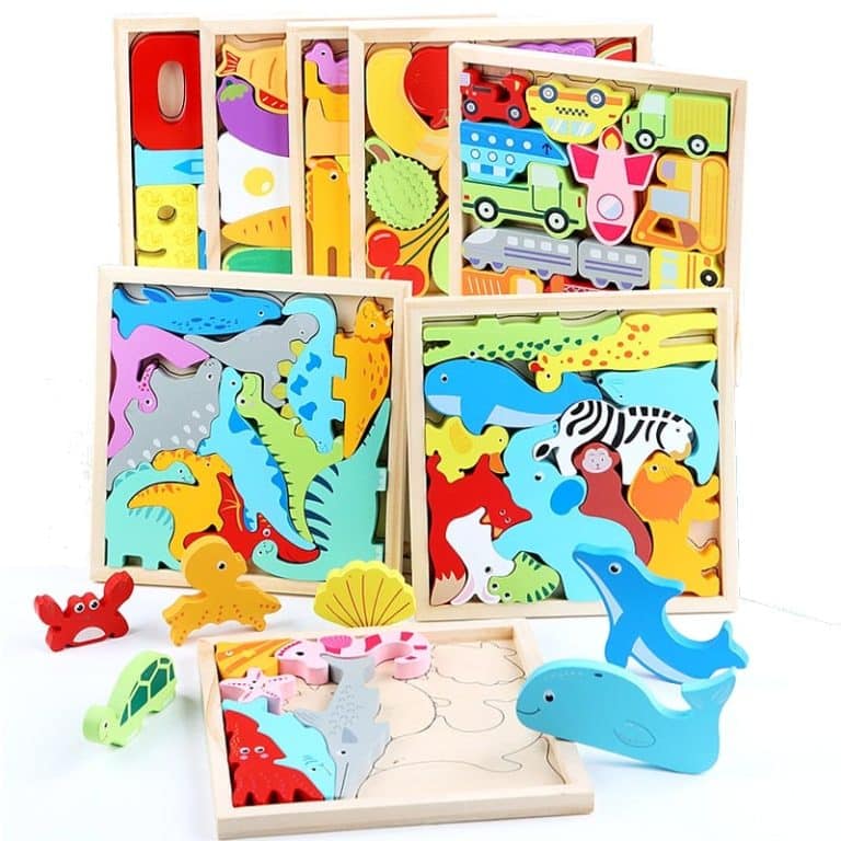 Puzzle en bois Montessori